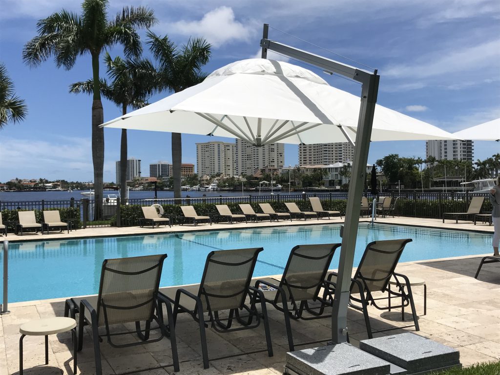 Bambrella Hurricane Side Wind (Offset) Aluminum Patio Umbrella