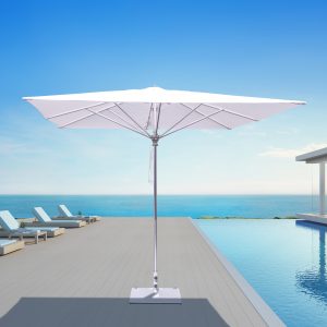 Galtech 792 10′ Square Deluxe Commercial Market Outdoor Patio Umbrella