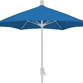 FiberBuilt 7.5 ft 6 Rib Hexagon Round Patio Umbrella with Crank
