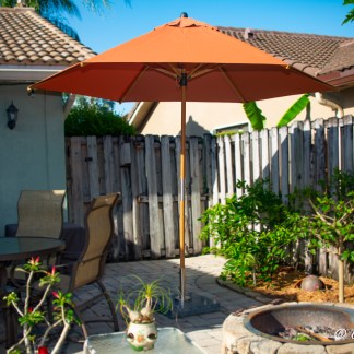 Sirocco Bamboo Side Pole Patio Umbrella