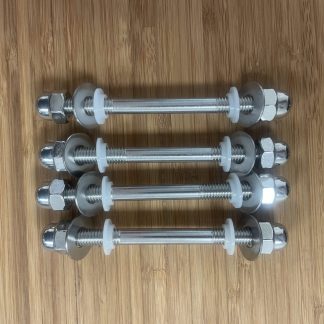 Bambrella cantilever umbrella hardware set with bolts, nuts, washers, and spacers