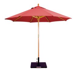 Galtech 232 9' Deluxe Dark Wood Umbrella