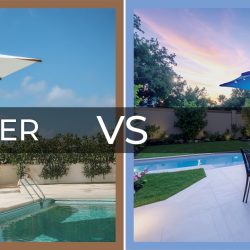 Cantilever umbrella vs market umbrella