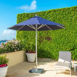 Bambrella hurricane round aluminum outdoor patio umbrella